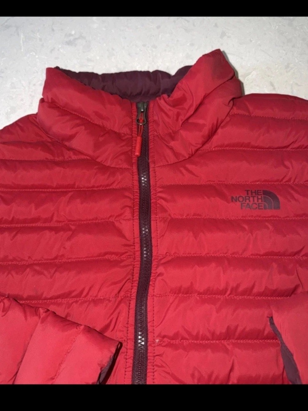 The North Face Kids Red Quilted Puffer Jacket